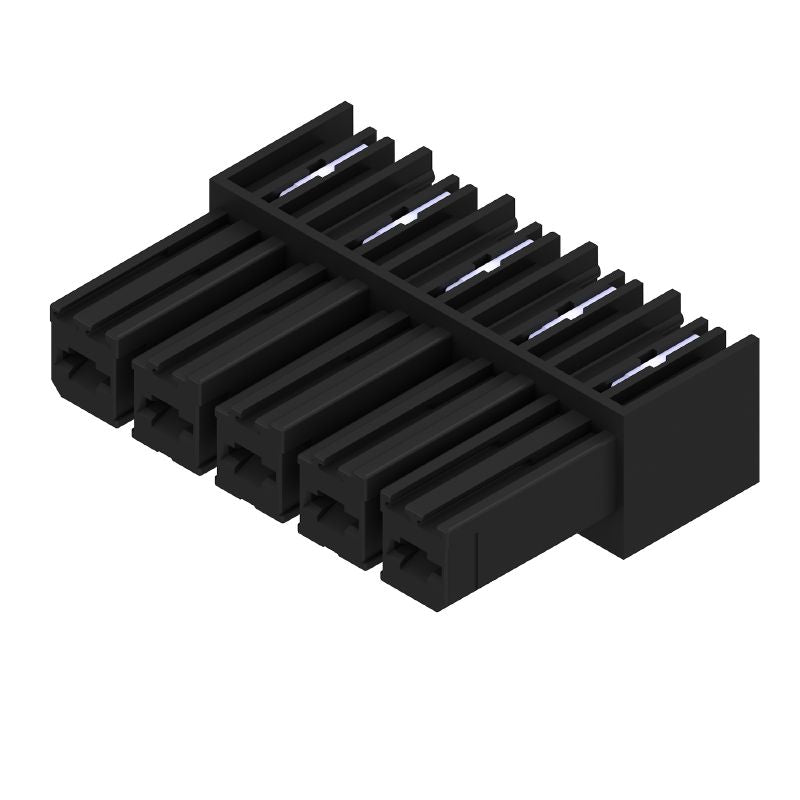 1928310000 - 7.62mm Female PCB Connector, 5 Pole, 90° Angle, Black Finish  (Pack of 50)