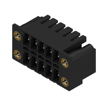 1041330000 - 3.81mm Black PCB Connector, 10-Pole, 90° Angle  (Pack of 50)