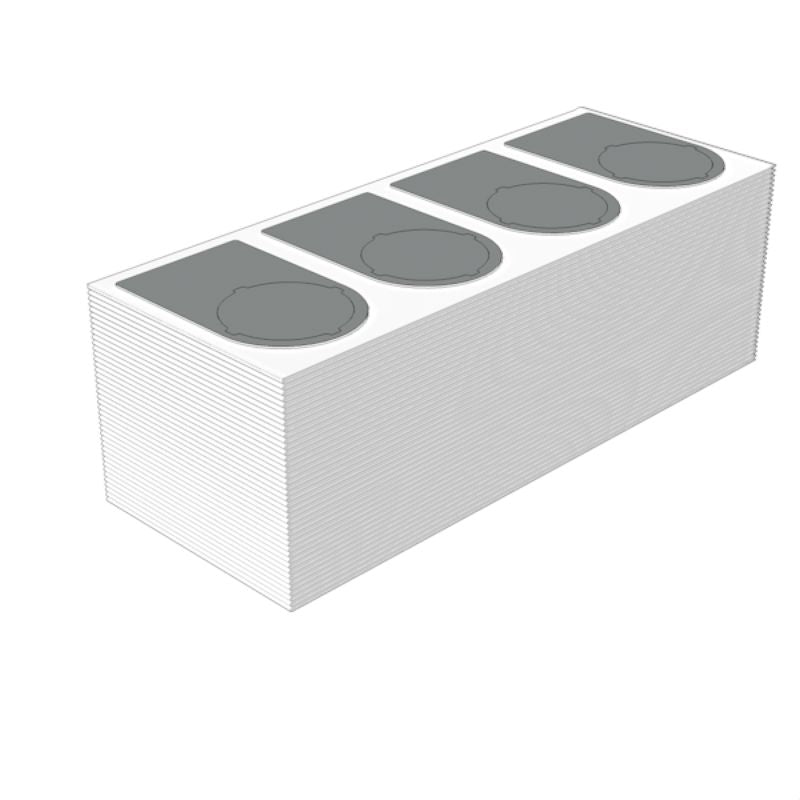 2621210000 - Self-Adhesive Silver Markers 56x36mm, Pack of 100  (Pack of 100)