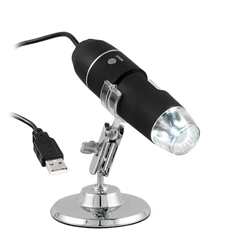 PCE-MM 800 - USB Microscope with 1600x Magnification and Adjustable LED Lighting