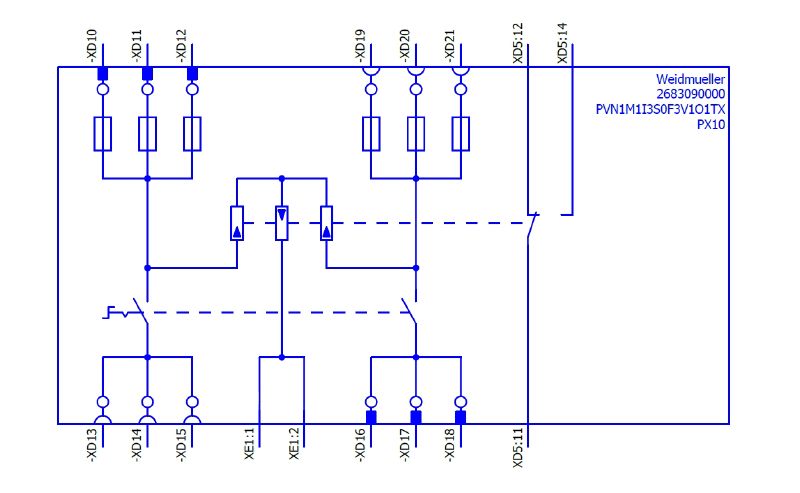 2683090000 - 1000V Photovoltaic Combiner Box with 3 Inputs & IP65 Housing