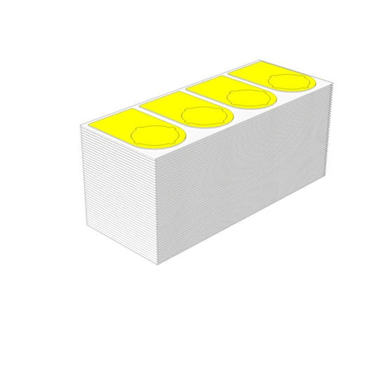 2621140000 - Yellow 47.75x27 mm Device Markers, ROHS Approved, 500 Pack  (Pack of 500)
