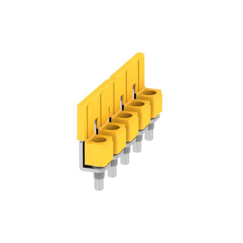 2091130000 - Insulated Yellow Cross-Connector, 63A, 5 Poles, 9.90mm Pitch  (Pack of 20)
