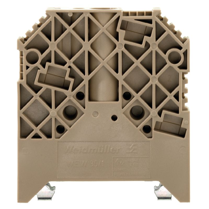 1059000000 - Dark Beige End Bracket for TS 35 Mounting  (Pack of 50)