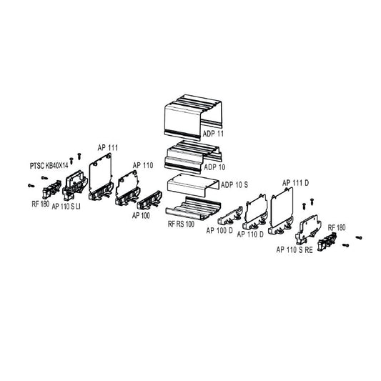 1185260000 - RS 100 End Plate, 27.2mm Wide, PA 66 Material  (Pack of 10)
