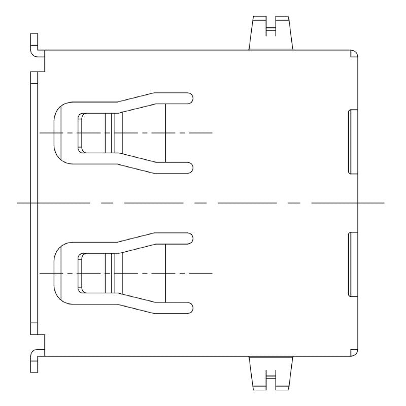2563710000 - 90° USB 2.0 PCB Connector, 480 Mbps, Durable PBT  (Pack of 100)