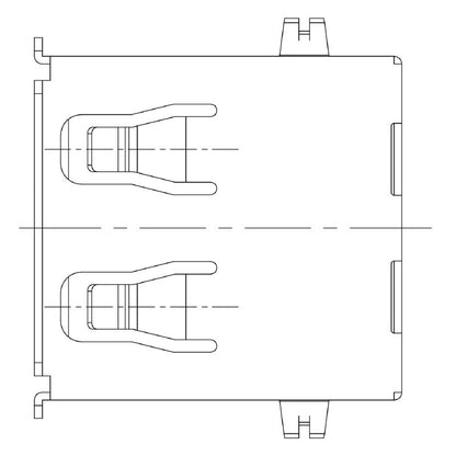 2563710000 - 90° USB 2.0 PCB Connector, 480 Mbps, Durable PBT  (Pack of 100)