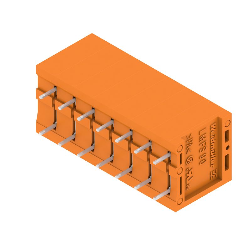 1332020000 - 5.00mm PCB Terminal, 7 Poles, Orange, 3.5mm Solder Pin  (Pack of 40)