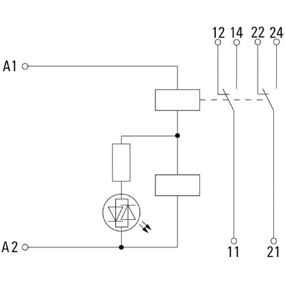 2476860000 - 115VAC Relay Module with 5A Capacity and Screw Connections  (Pack of 10)