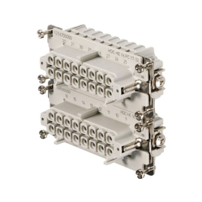 1216700000 - 16-Pole HDC Female Connector, 500V, Crimp, 84.5mm Depth