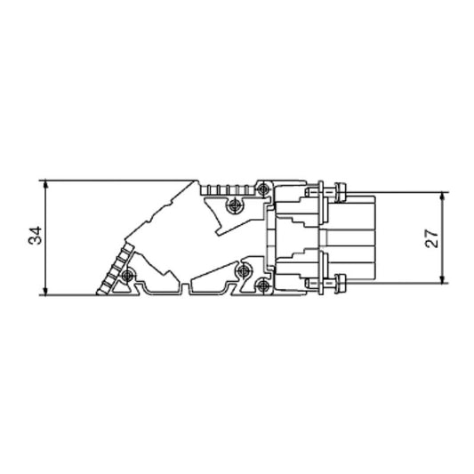 1848580000 - 16-Pole 500V HDC Insert with Screw Connections  (Pack of 10)