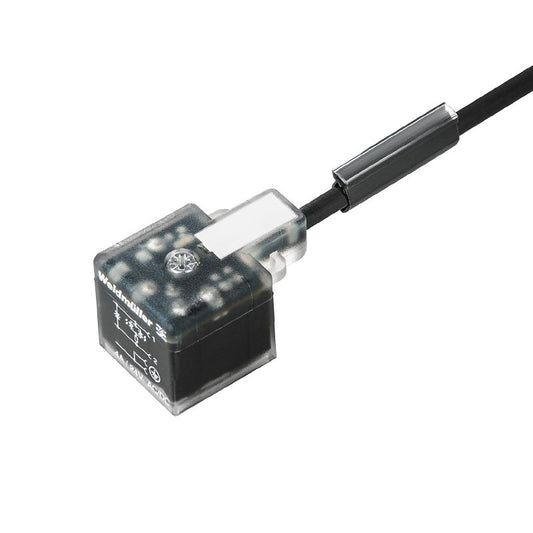1845120150 - 1.5m Black PUR Valve Cable with Plug Design A