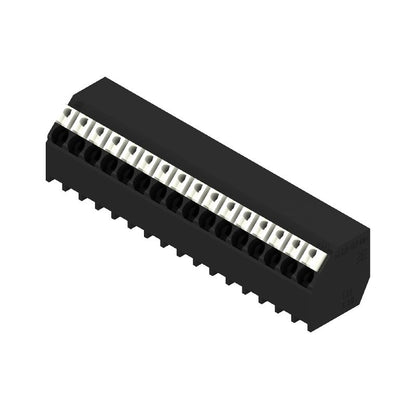 1885320000 - 16-Pole Black PCB Terminal, 135° Angle, 1.5mm Pin  (Pack of 9)