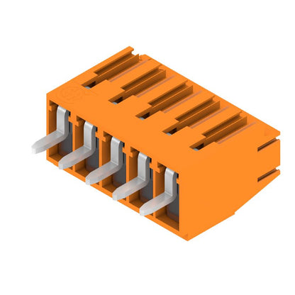 1720250000 - 3.50mm PCB Terminals, 5-Pole, Tinned Orange, 90° Angle  (Pack of 102)