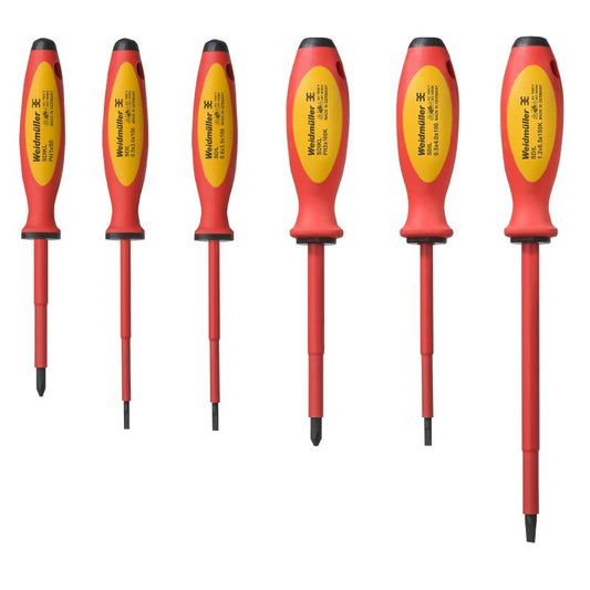 2749120000 - 6-Piece Insulated Screwdriver Set for Slotted & Phillips Use