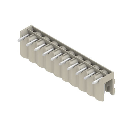 1669400000 - 10-Pole 5mm PCB Male Header Connector, Pebble Grey  (Pack of 50)