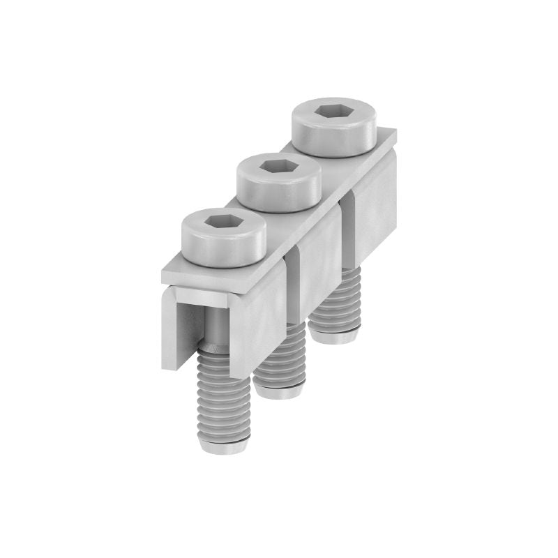 1834070000 - Silver-Grey 150A Cross-Connector with 18.5mm Pitch Size  (Pack of 5)