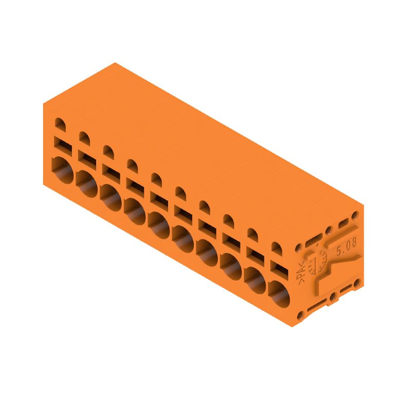 1331040000 - 3.5mm Pin PCB Terminal, 10 Poles, 90° Orange Connection  (Pack of 25)