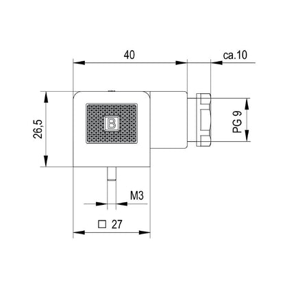 1873070000 - 3-Pole Plug-In Connector, 250V, 6-8mm Diameter