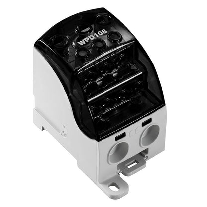 2725380000 - 10-Point Terminal Block 120 mm² Screw Connection, Black