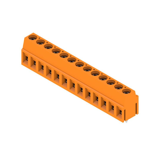 1234050000 - 5mm Pitch Orange 13-Pole PCB Terminal, 3.5mm Pins  (Pack of 24)