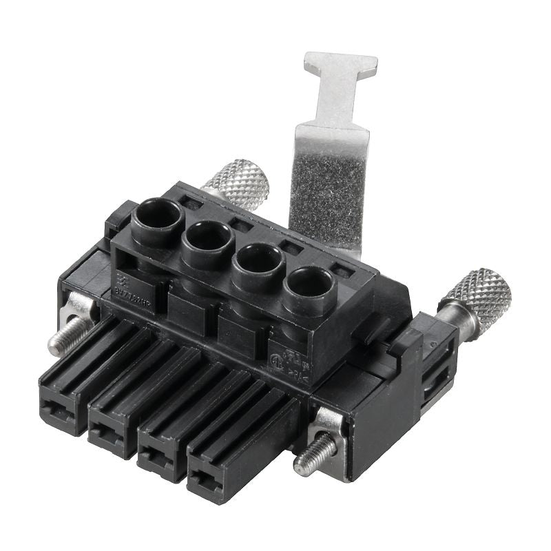 2637690000 - 7.62mm PCB Female Connector with 4-Pole Clamping Yoke  (Pack of 25)
