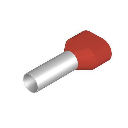 9018890000 - 10mm² Red Wire Ferrule, 30mm Long with Compliance Features  (Pack of 100)