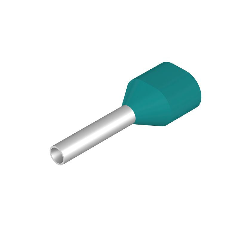 1139070000 - Turquoise Twin Wire Ferrule, 3.5mm Collar Height  (Pack of 500)