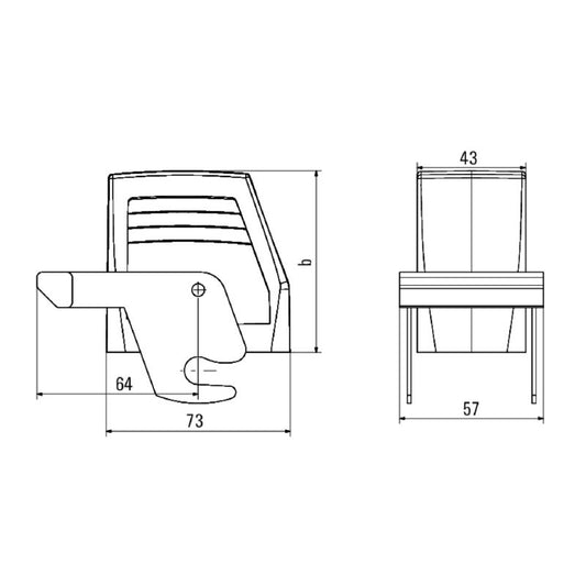 1968360000 - IP65 Rated Enclosure with Side Entry, Size 4 Installation