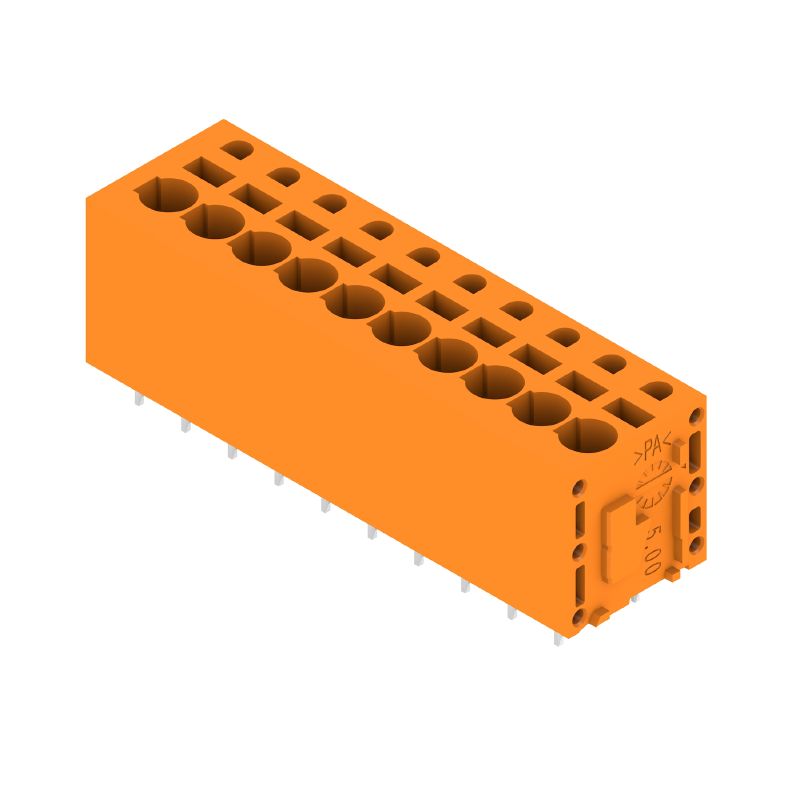 1330530000 - 5mm 10-Pole PCB Terminal 180° Angle with PUSH-IN Connection  (Pack of 30)