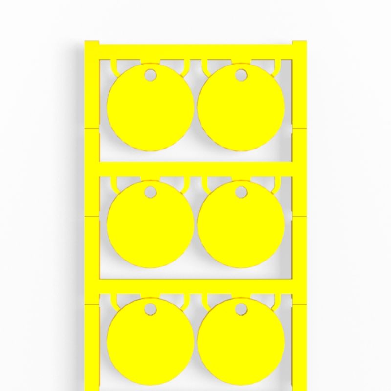 1248530000 - Yellow 30x30mm Marker with Mounting Hole, RoHS Compliant  (Pack of 60)