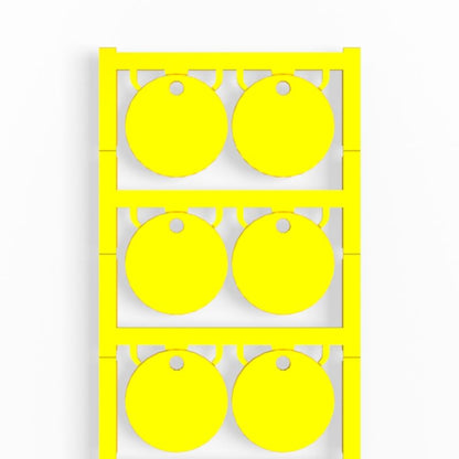 1248530000 - Yellow 30x30mm Marker with Mounting Hole, RoHS Compliant  (Pack of 60)