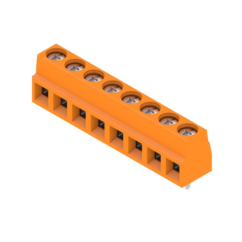 1912890000 - 5.08mm Pitch Orange PCB Terminal, 8 Poles, 90° Orientation  (Pack of 100)