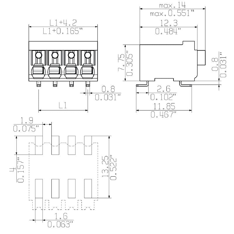 1473590000 - Specialized AIM Electronics Component LSF-SMD 3.50/10/90  (Pack of 320)