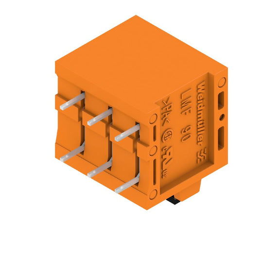 1331710000 - 3-Pole Orange PCB Terminal, 5mm Pitch, 90° Angle  (Pack of 90)