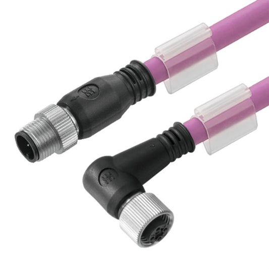 1061990150 - 1.5m M12 Connecting Cable with 5 Poles, Halogen-Free