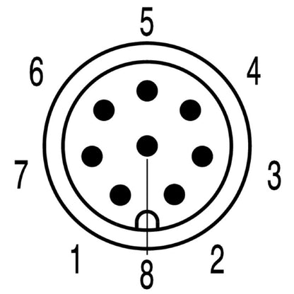 1555331000 - 10m Shielded Sensor/Actuator Cable with 8 Poles