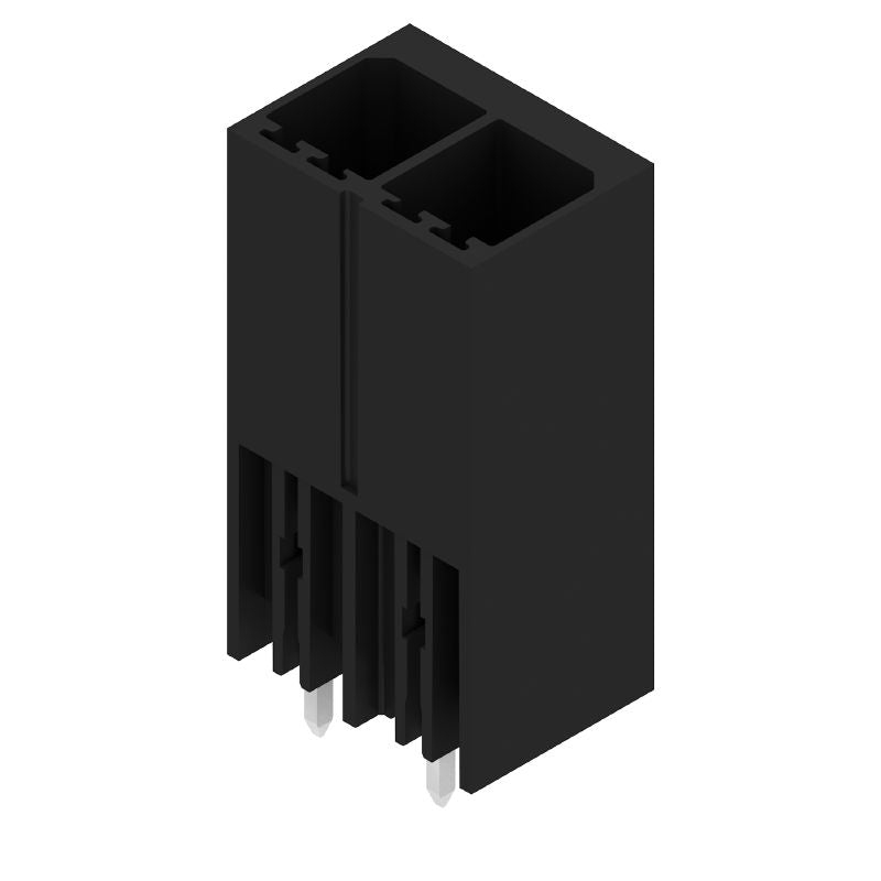 1930600000 - 7.62mm THT Male Header Connector, 2 Poles, Black Box  (Pack of 120)