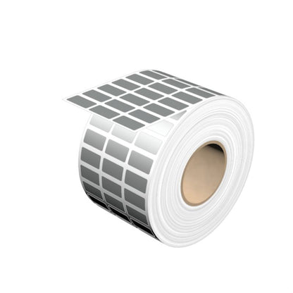 1753250001 - 9x18mm Silver Polyester Device Markers, 10,000 Pack