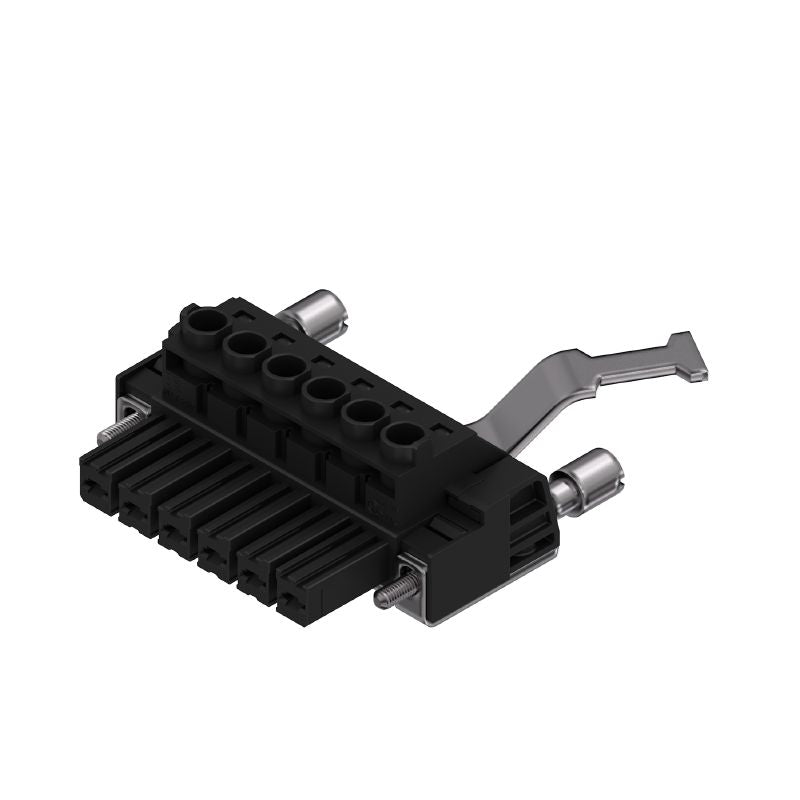 1933460000 - 7.62mm Female PCB Connector with 6 Poles and 180° Yoke  (Pack of 25)