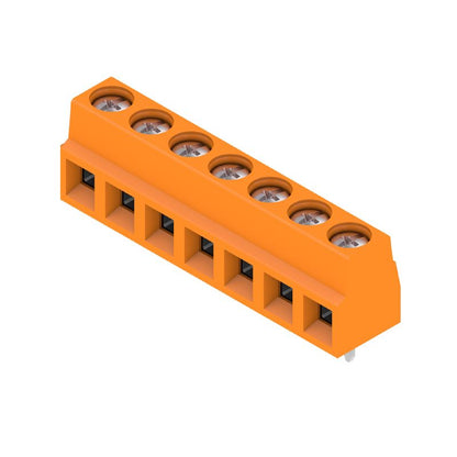 1912850000 - 5.08mm Circuit Board Terminals, 7 Poles, Orange Finish  (Pack of 100)