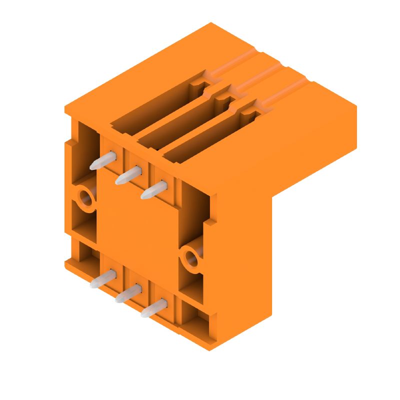 1034990000 - 3.81mm Male Header Connector, 6 Poles, 180° Angle, Orange  (Pack of 50)