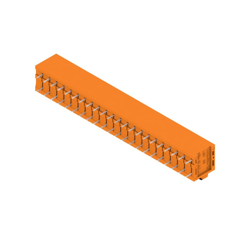 1330930000 - 5.08mm 22-Pole Orange PCB Terminal, 90° Push In  (Pack of 10)