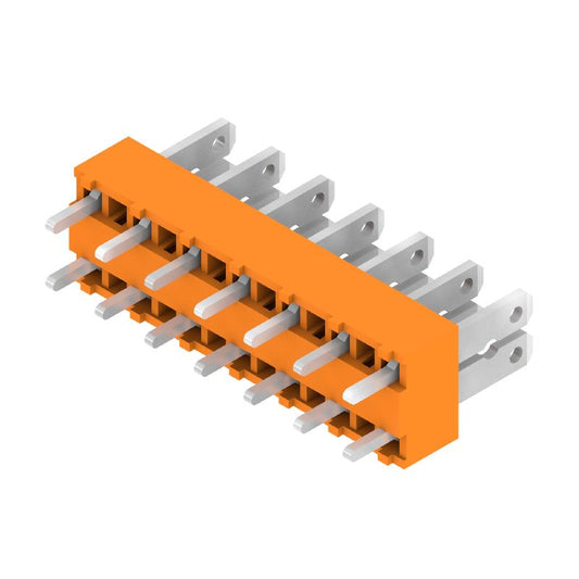 9500460000 - 7-Pole 5mm Pitch Orange PCB Terminal for 180° Connections  (Pack of 50)
