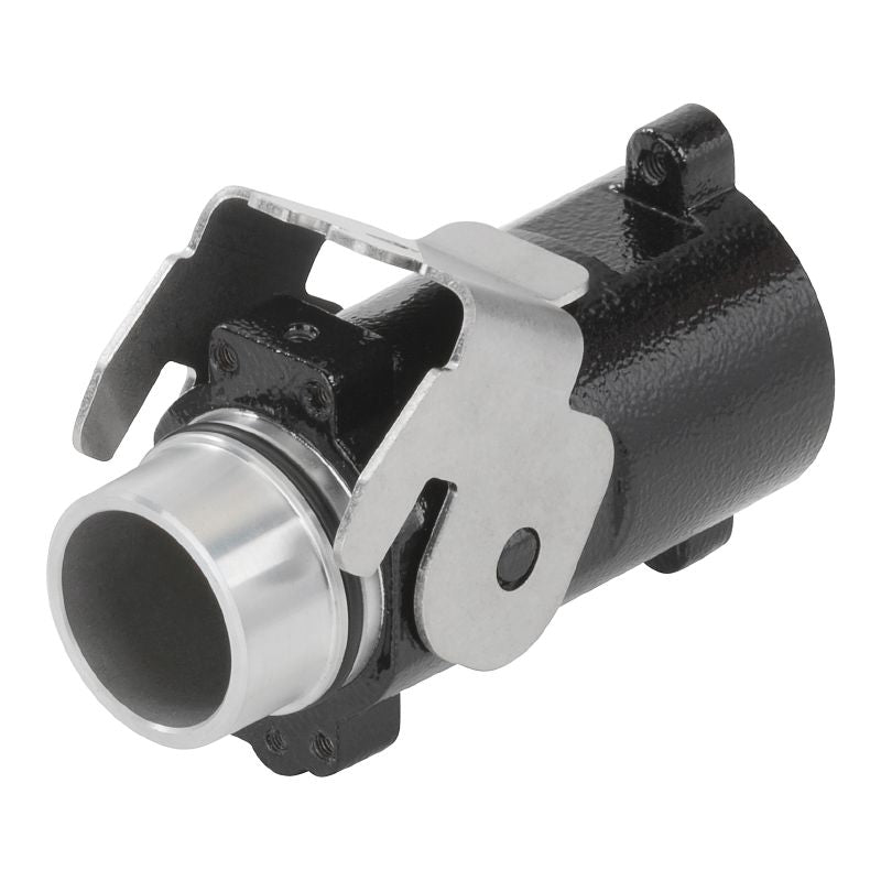 2568600000 - IP68 Rated Black Bulkhead Housing with Powder-Coat Finish