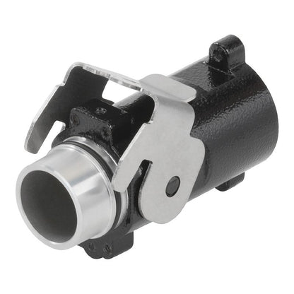 2568600000 - IP68 Rated Black Bulkhead Housing with Powder-Coat Finish