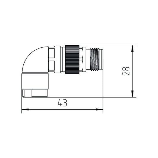 2672430000 - 5-Pole IP67 Connector, 4A Male, Cu Alloy, IEC Compliant