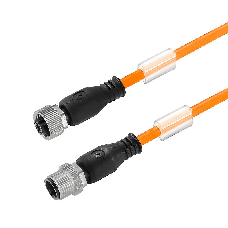 2812600150 - 1.5m M12 Sensor/Actuator Cable, 4 Poles, PUR Material