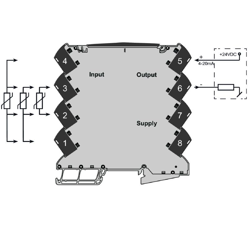 1435610000 - Configurable 4-20 mA Temperature Transducer for PT100 Inputs