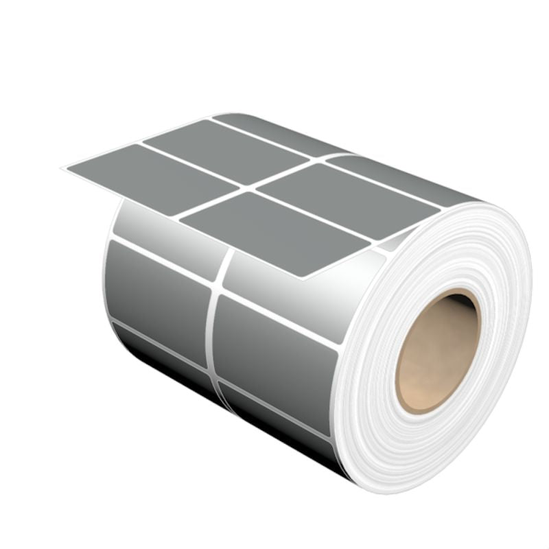 1014680000 - Self-Adhesive Silver Labels, 30mm x 52mm, RoHS & UL Approved